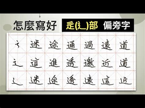 辶部首的名字|亠部